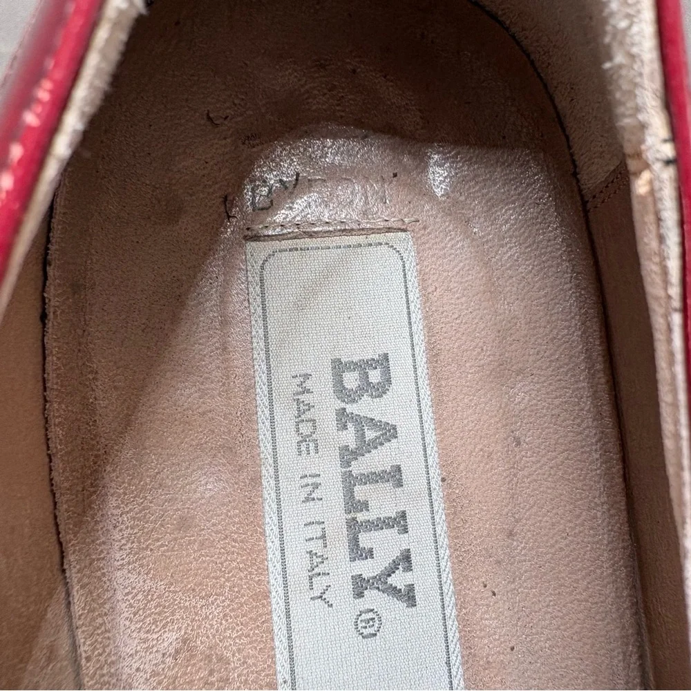 Bally‎ Byron Loafers Brown Burgundy Leather Tassel Kiltie Made In Italy Men's 8D